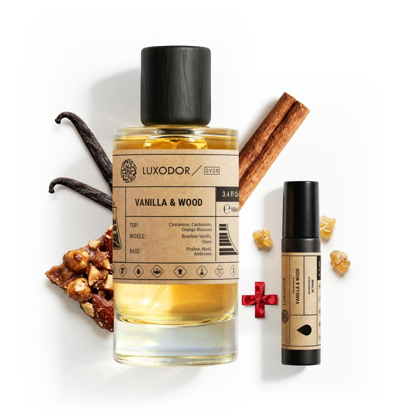Inspired by Y S.L's B.lack O.pium 3.4 fl. oz (100ml) Damascus Poemy with Pheromone Roll-On Oil 10 ml | Women’s Dupes Fragrances | Long Lasting Perfume Vanilla for Women | Womens Perfume