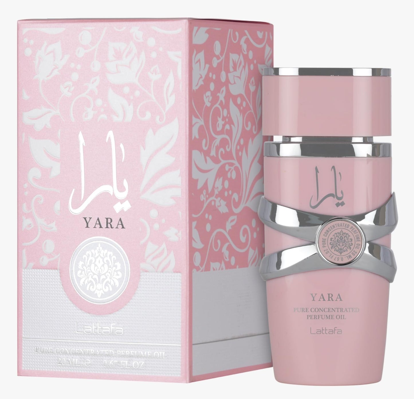 Lattafa Yara – Floral, Gourmand, Fruity, Musky – Pure Concentrated Perfume Oil Long-Lasting Fragrance for Women, 0.67 Ounce / 20 ml