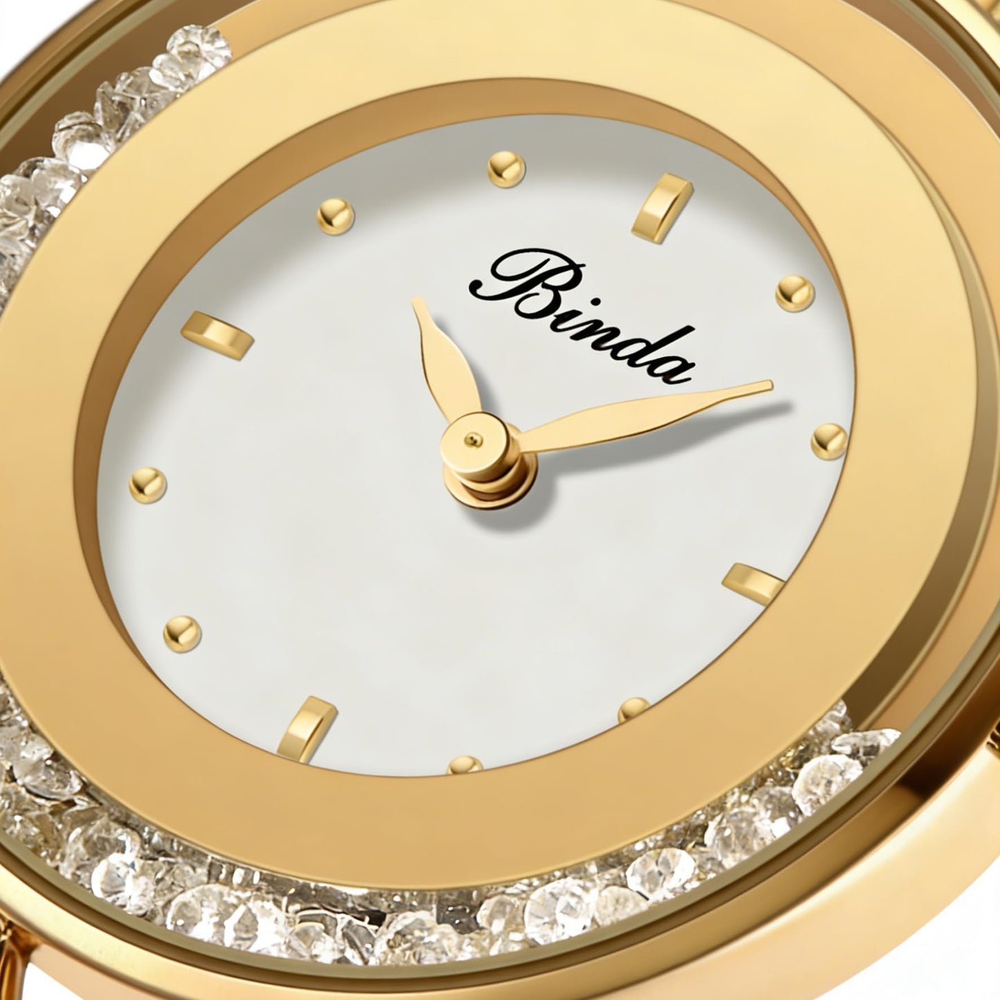 Binda Women's Quartz Watch – Stainless Steel Bracelet, Round Elegant Dial, Suitable for Daily and Formal Wear, Gift Box Included