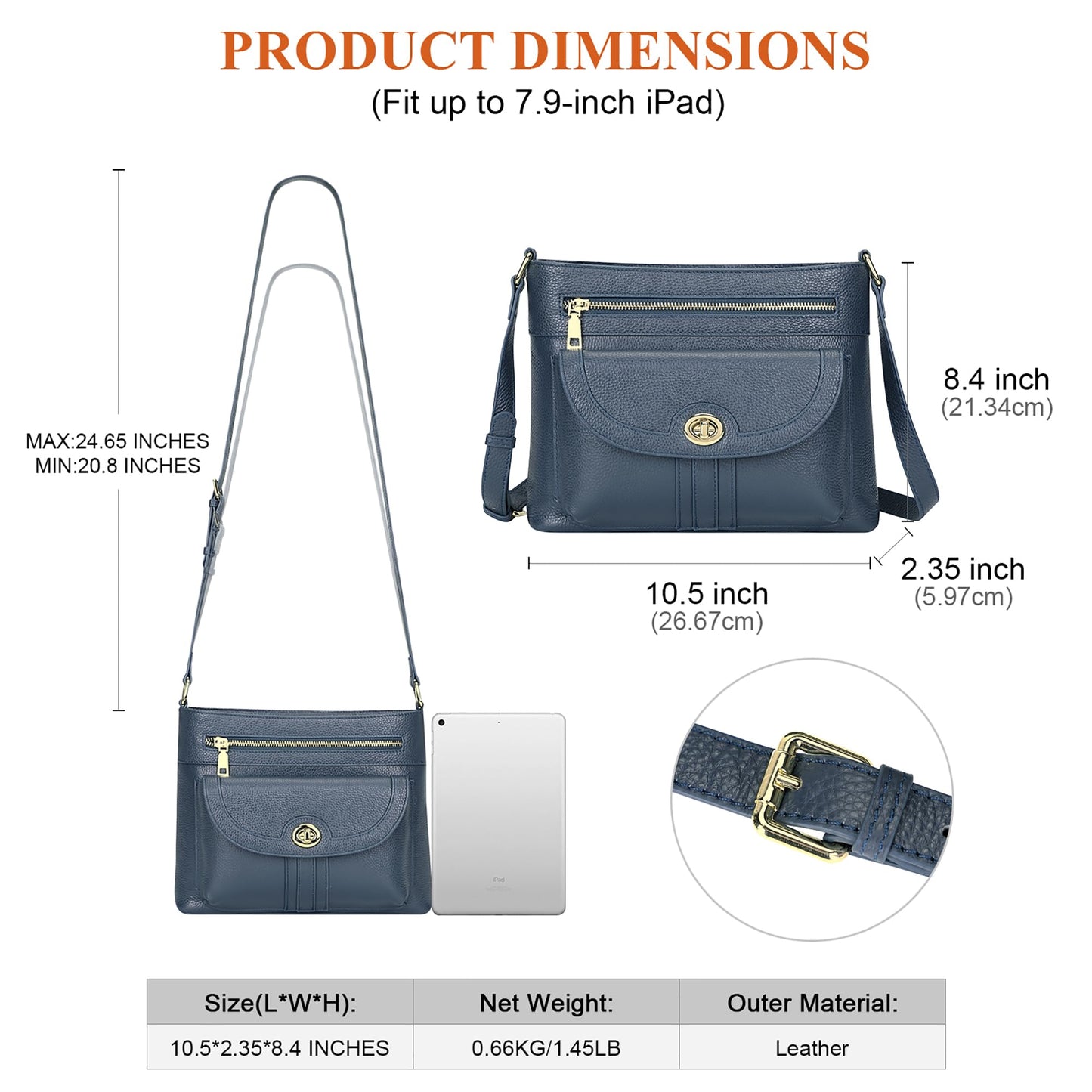 Over Earth Genuine Leather Crossbody Bags for Women Trendy Purses and Ladies Shoulder Handbags