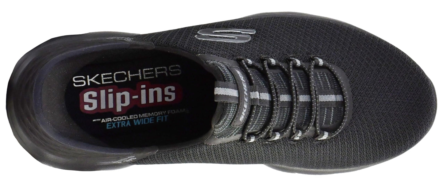 Skechers Men's Summits High Range Hands Free Slip-in Sneaker, Black/Charcoal, 9 WideSkechers Men's Summits High Range Hands Free Slip-in Sneaker, Black/Charcoal, 9 Wide