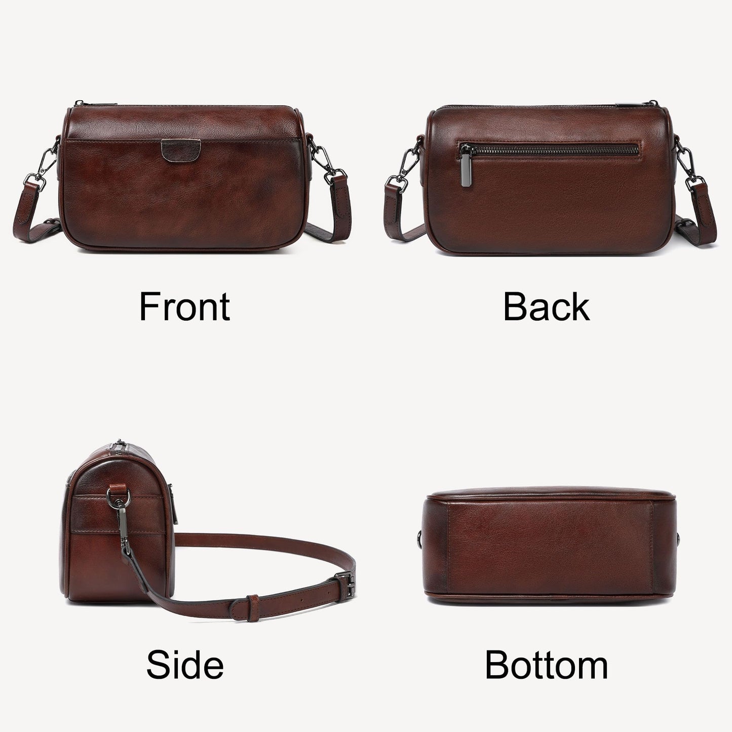 Genuine Leather Crossbody Purses Bag,Travel Casual Handbag,Small Shoulder Cross body Purse Trendy Gifts for Women