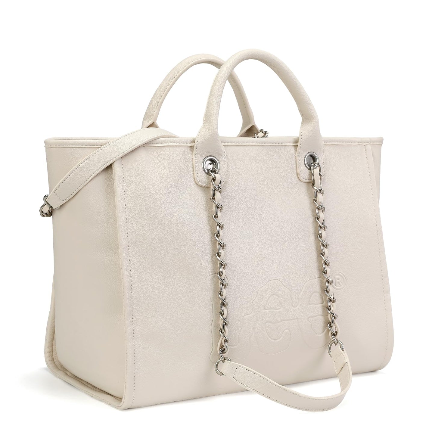 Lee Large Shoulder Tote Bag for Women Vegan Leather Top-Handle Bag