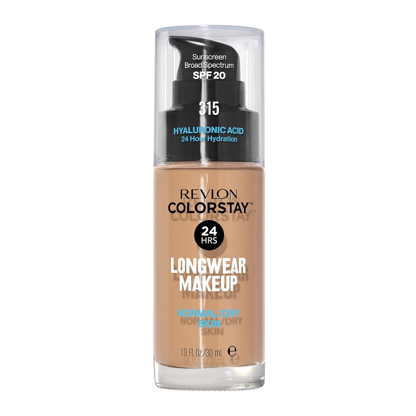 Revlon Liquid Foundation, ColorStay Face Makeup for Normal & Dry Skin, SPF 20, Longwear Medium-Full Coverage with Natural Finish, 240 Medium Beige, 1 Fl Oz