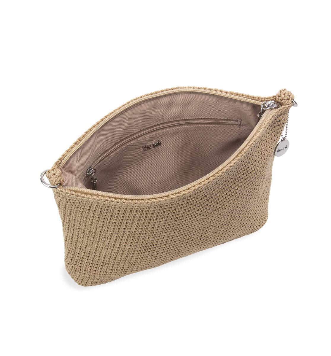The Sak Lumi Convertible Crossbody Purse - Women's Handbag for Everyday & Travel, 3-in-1 Small Crossbody in Crochet & Leather
