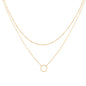 MEVECCO Layered Heart Necklace Pendant Handmade 18k Gold Plated Dainty Gold Choker Arrow Bar Layering Long Necklace for Women