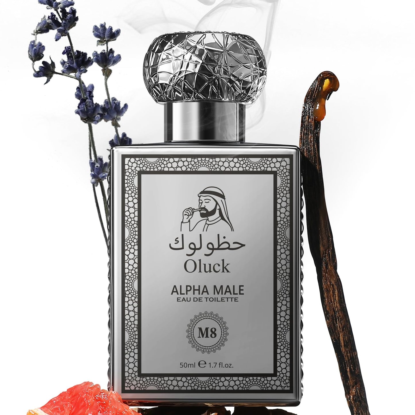Oluck Gulf Night Perfume M7 Cologne for Women & Men, Lemon Pineapple Nutmeg Cedarwood Vanilla Notes, Middle Eastern Fragrance