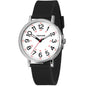 Women's Analog Nurse Watch with Second Hand for Nursing, 12/24 Time, Silicone Band, Easy Read