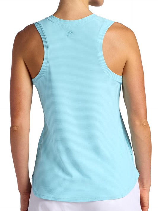 Head Women's Shadow Stripe Tank Top, Slim Fit, Stretch Lightweight Material , Small