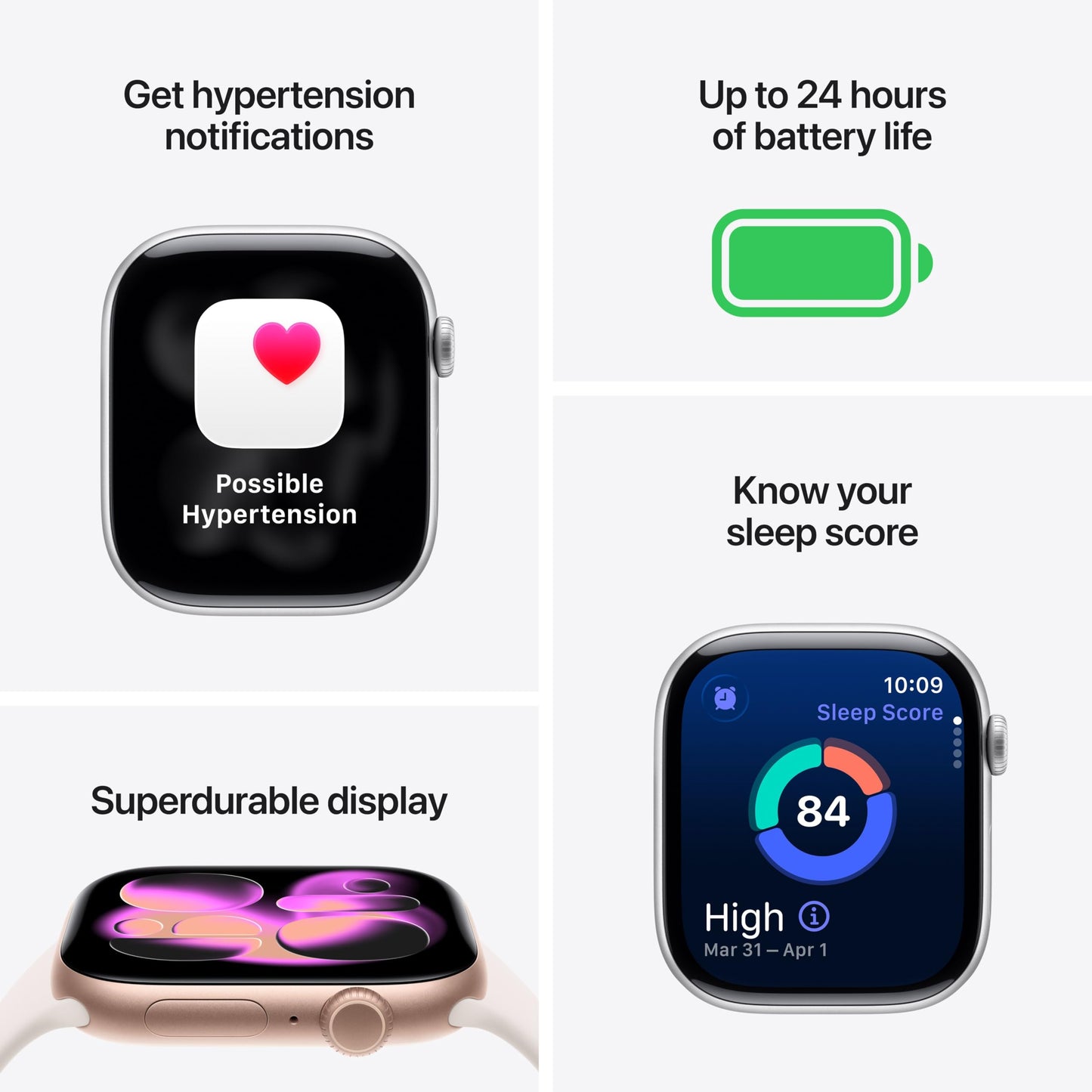 Apple Watch Series 11 [GPS 42mm] Smartwatch with Jet Black Aluminum Case with Black Sport Band - S/M. Sleep Score, Fitness Tracker, Health Monitoring, Always-On Display, Water Resistant