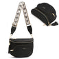 Checkered Crossbody Bag Anti Theft Spacious Bum Bags for Women Nylon Fanny Packs Lightweight Purse Wallet for Travel