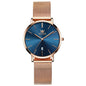 OLEVS Women's Mesh Bracelet Watch, Elegant Large Face Three Hand Analog Quartz Womens Wristwatch, Pretty Slim Date Display Waterproof Ladies Watches for Small Wrists