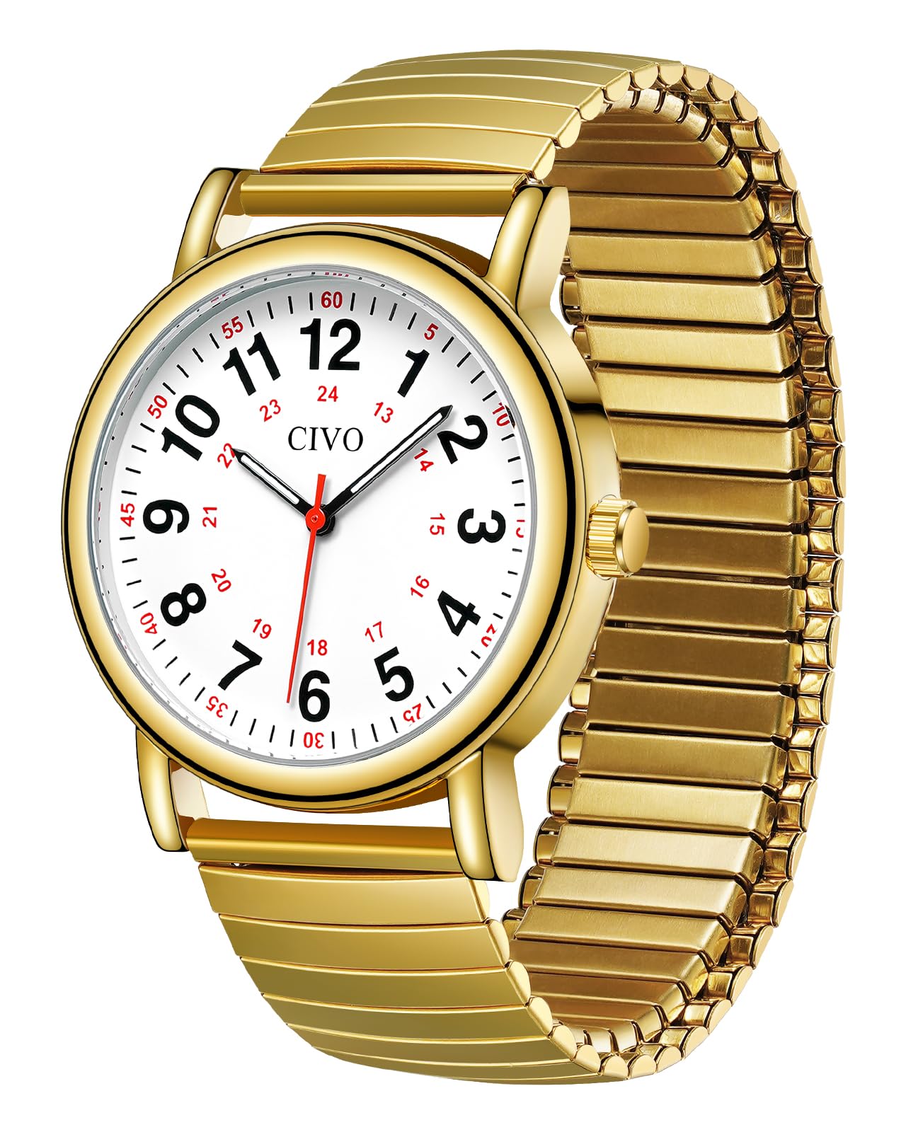 CIVO Nurse Watches for Women Men: Analog Waterproof Watch with Easy Read Dial Second Hand - Gifts for Nurses Medical Student Doctors