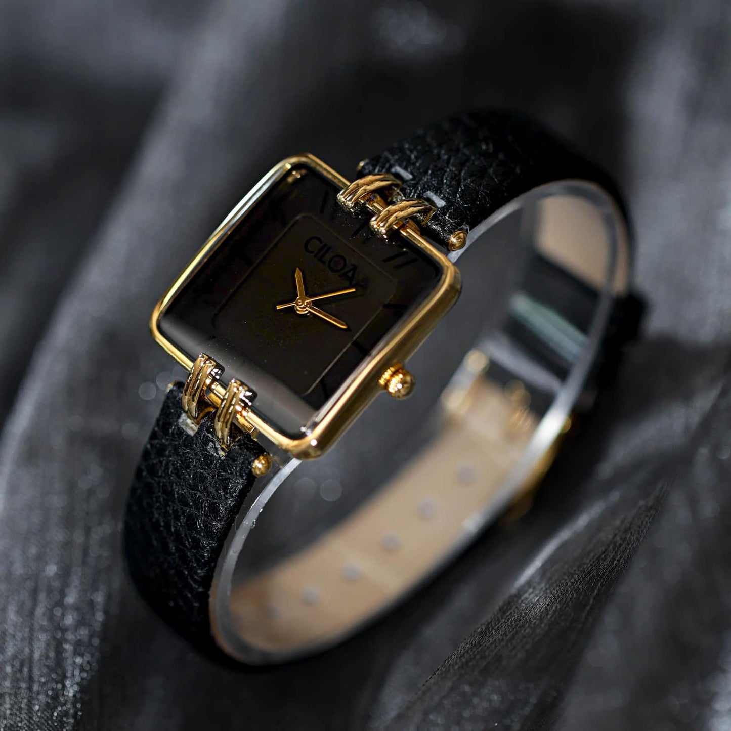 Women's Leather Strap Watch Dainty Elegant Gold Watches for Women Classic Casual Fashion Square Ladies Watch Gifts Present for Her