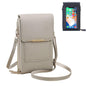 Phone Purse Crossbody Bags for Women, Small Touch Screen Travel Wallet, Anti Theft Leather Messenger Bag