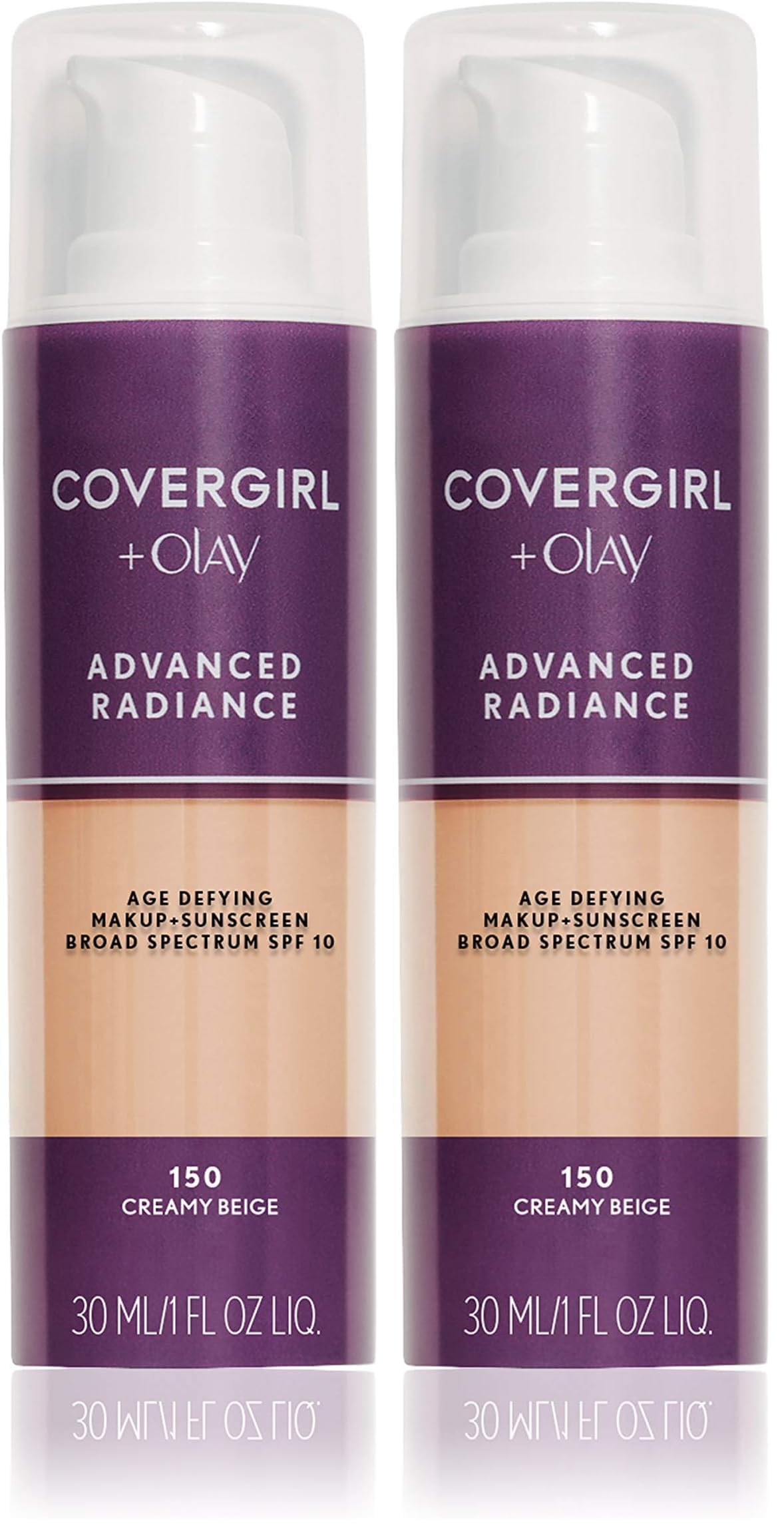 COVERGIRL Advanced Radiance Age-Defying Foundation Makeup, Classic Beige, 1 oz (Packaging May Vary)