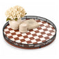 AMH Lazy Susan Wooden Organizer for Table Top