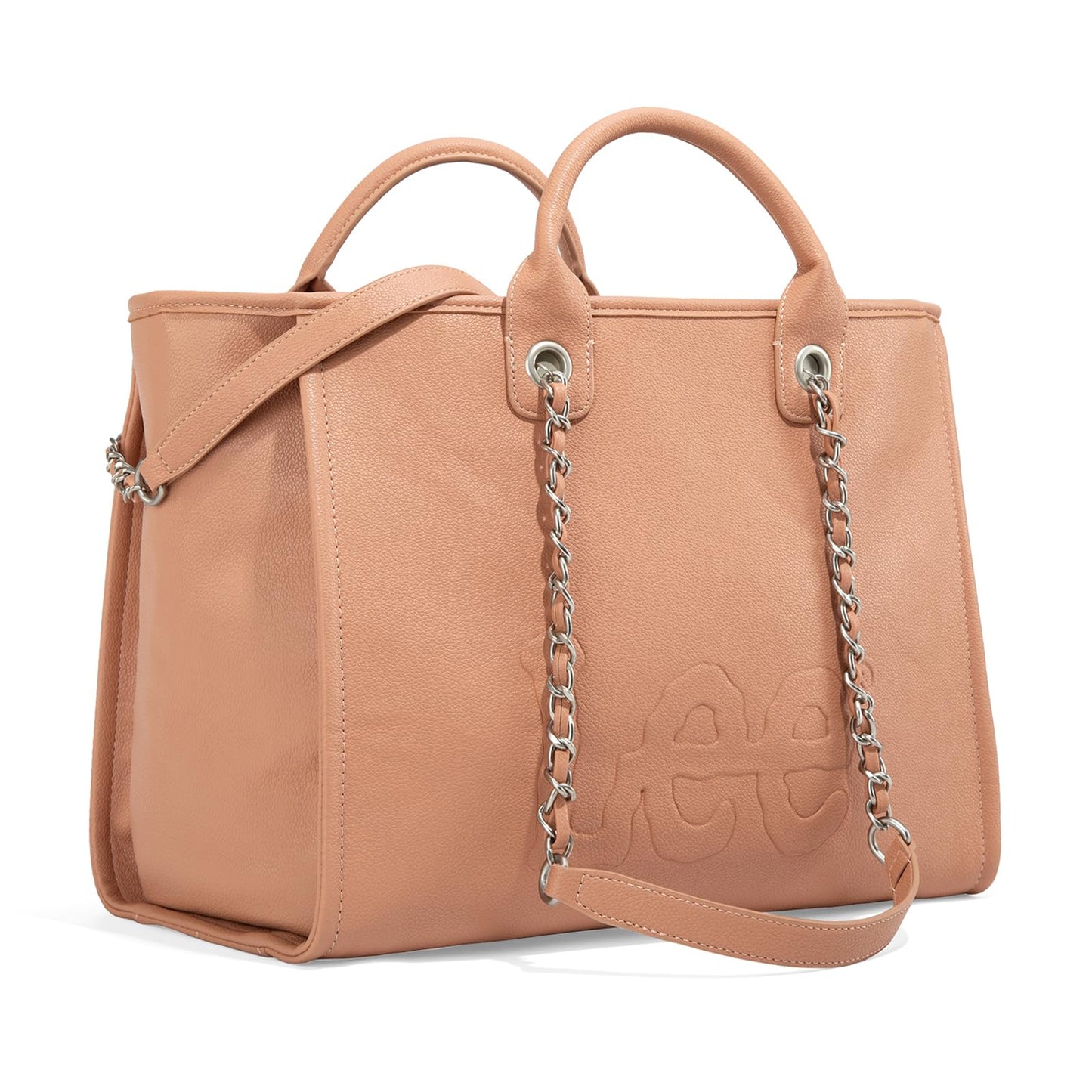 Lee Large Shoulder Tote Bag for Women Vegan Leather Top-Handle Bag
