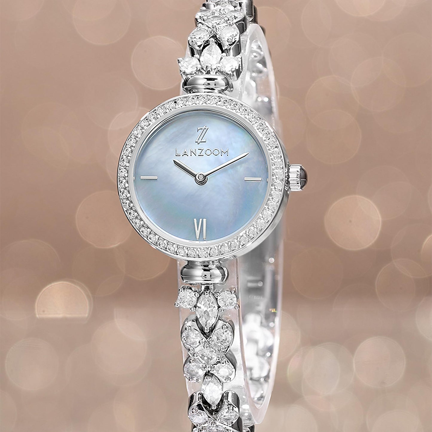 LANZOOM Retro Women's Quartz Watch - Stainless Steel case,Gold Filled, Ideal Gift for Holidays and Special Occasions.