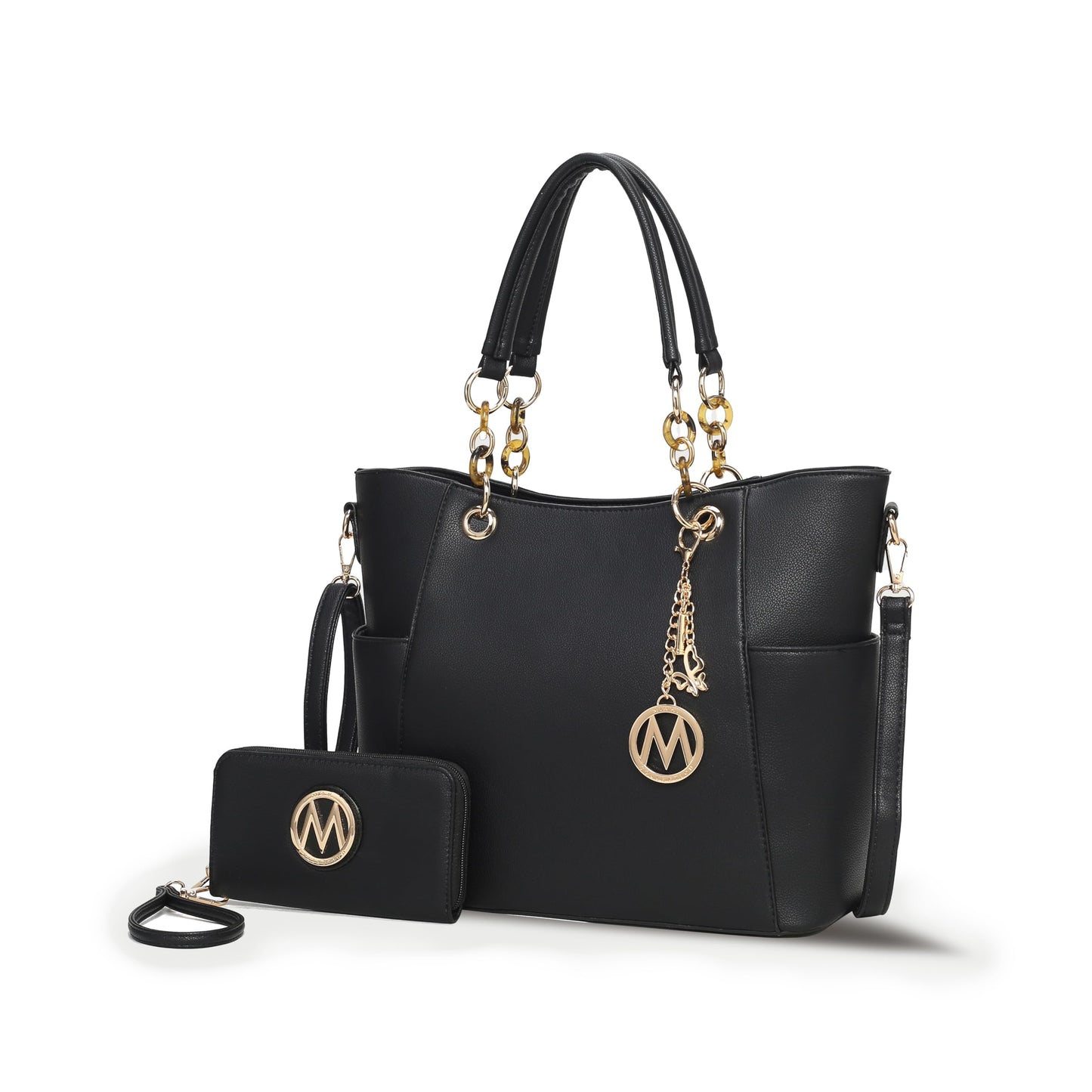 MKF Collection Tote Bag for Women, Handbag Set with Wallet-Top-Handle Bag Vegan Leather Purse by Mia K
