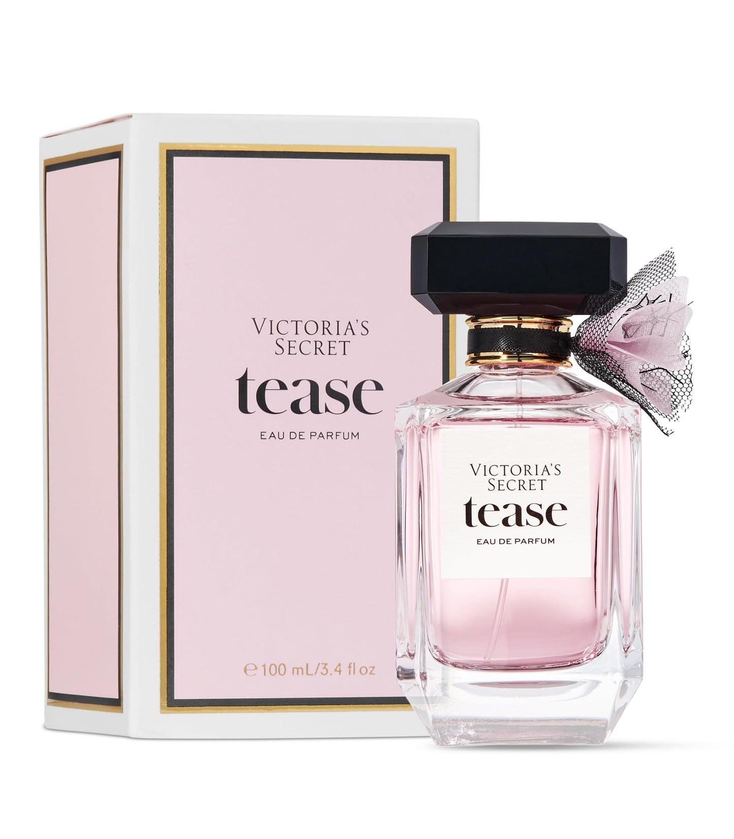 Victoria's Secret Tease Eau de Parfum, Notes of White Gardenia, Anjou Pear & Black Vanilla, Perfumes for Women (1.7 oz)