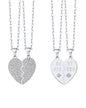 PAVOI 14K Gold Plated Cubic Zirconia Heart Necklace | Cute Dainty Love Pendant Necklaces for Women - Valentines Day Trendy Jewelry