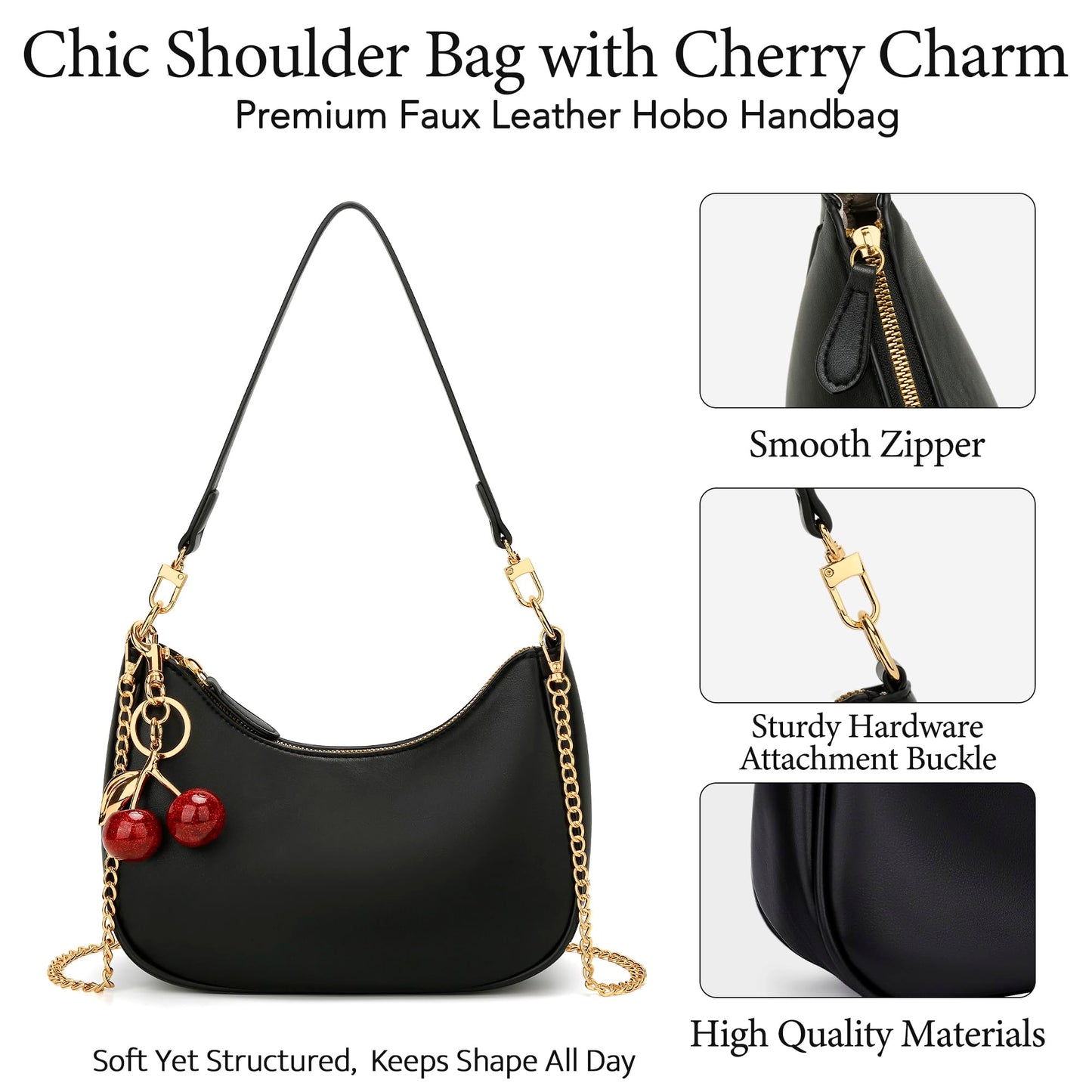 KKXIU Shoulder Bag for Women Cute Hobo Purses and Handbags Retro Clutch Underarm Purse | Cute