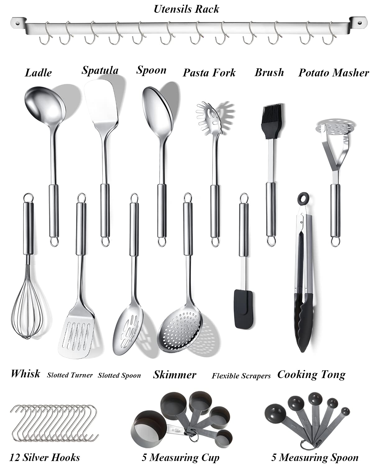 Berglander 38 Pieces Cooking Utensils Set