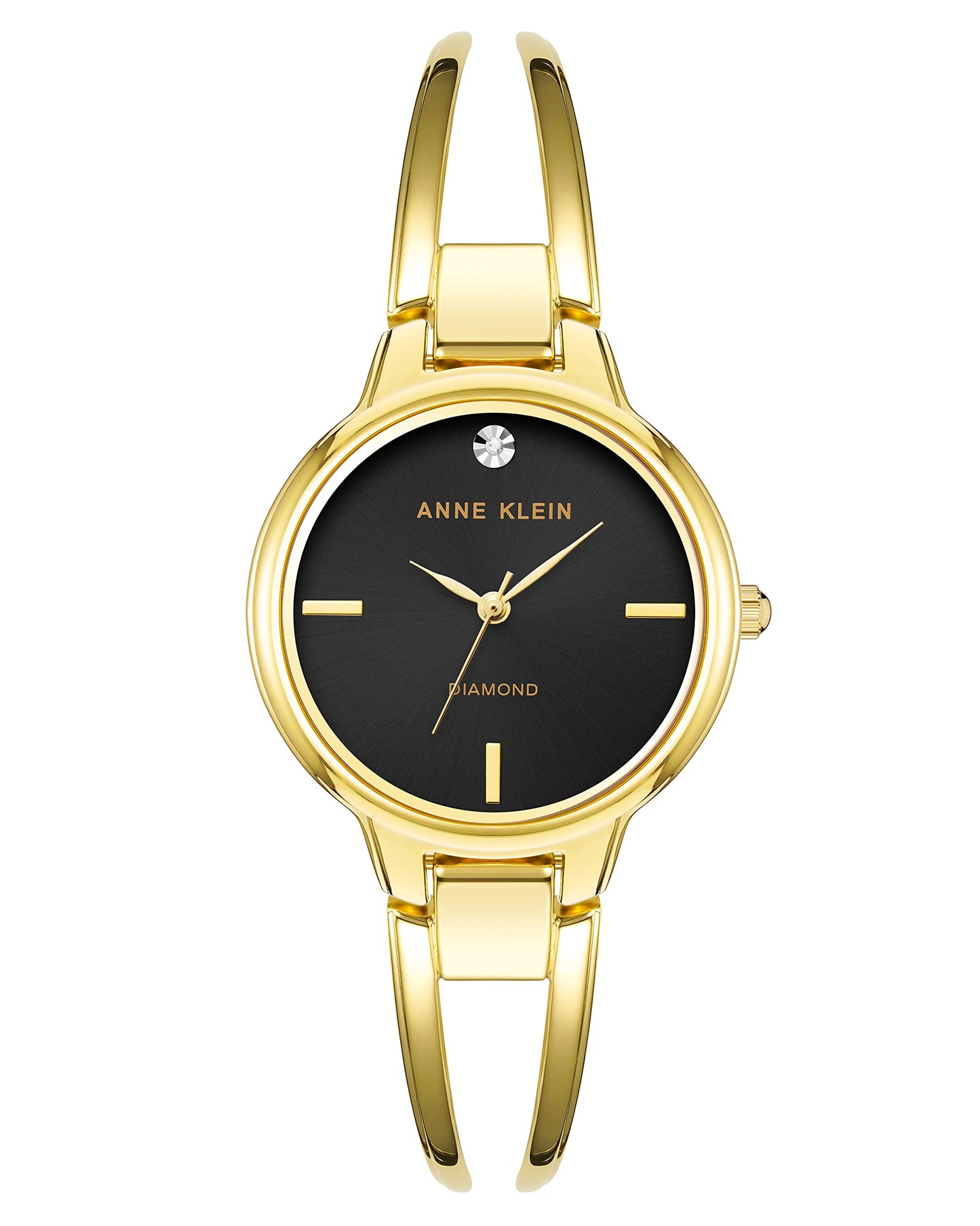 Women's Elegant Diamond Accent Watch – Stainless Steel Quartz Bracelet Watch