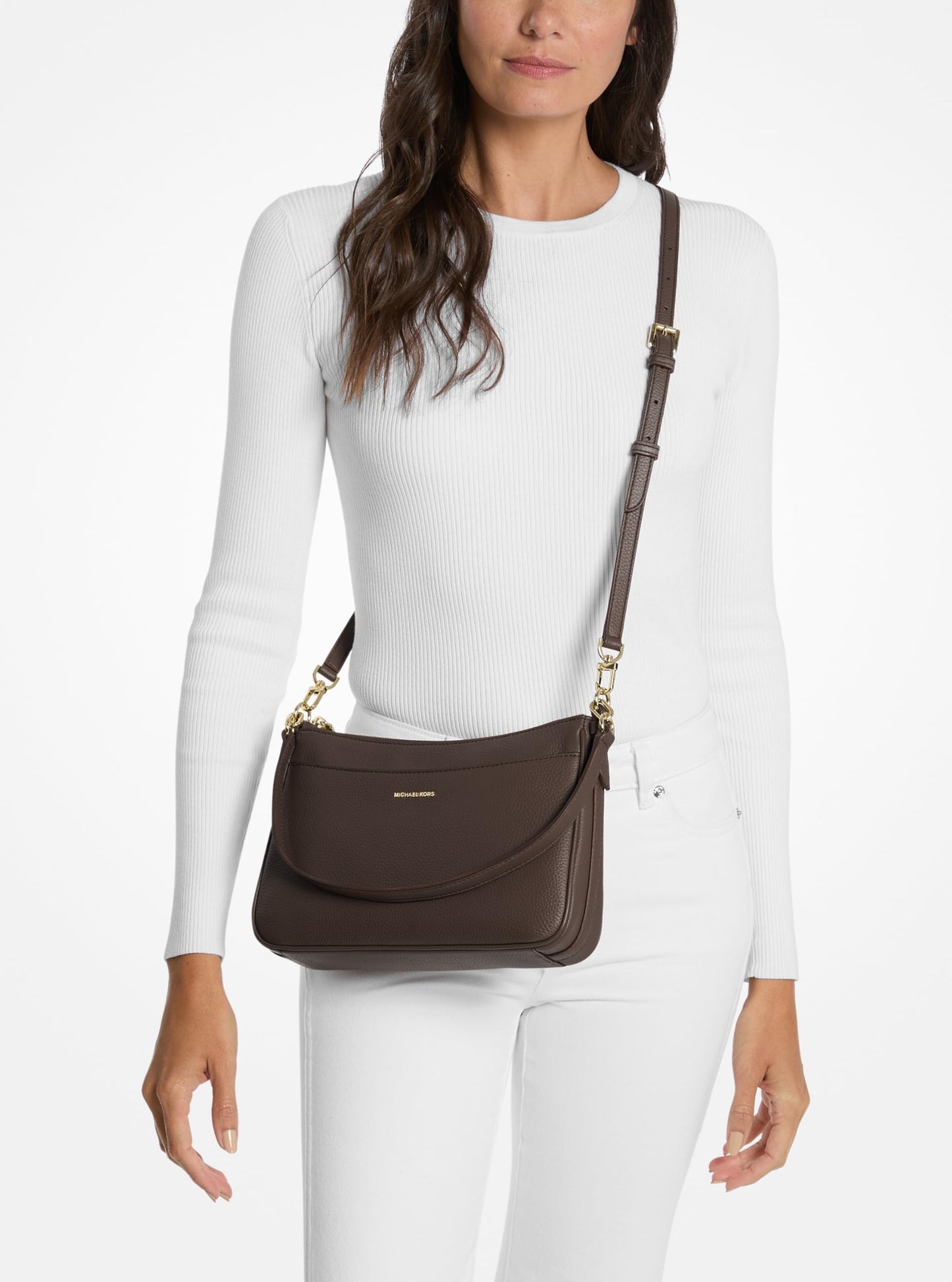 Michael Kors Women's Jet Set Top Zip Pochette Crossbody Bag