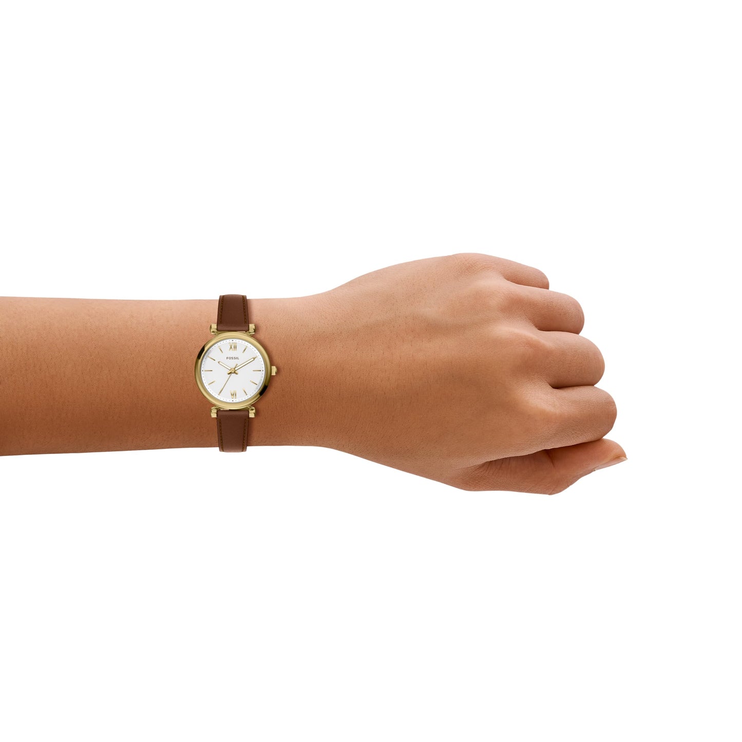 Fossil Women's Watch and Bracelet Set, Carlie Three-Hand Stainless Steel Watch for Women and Bracelet Set