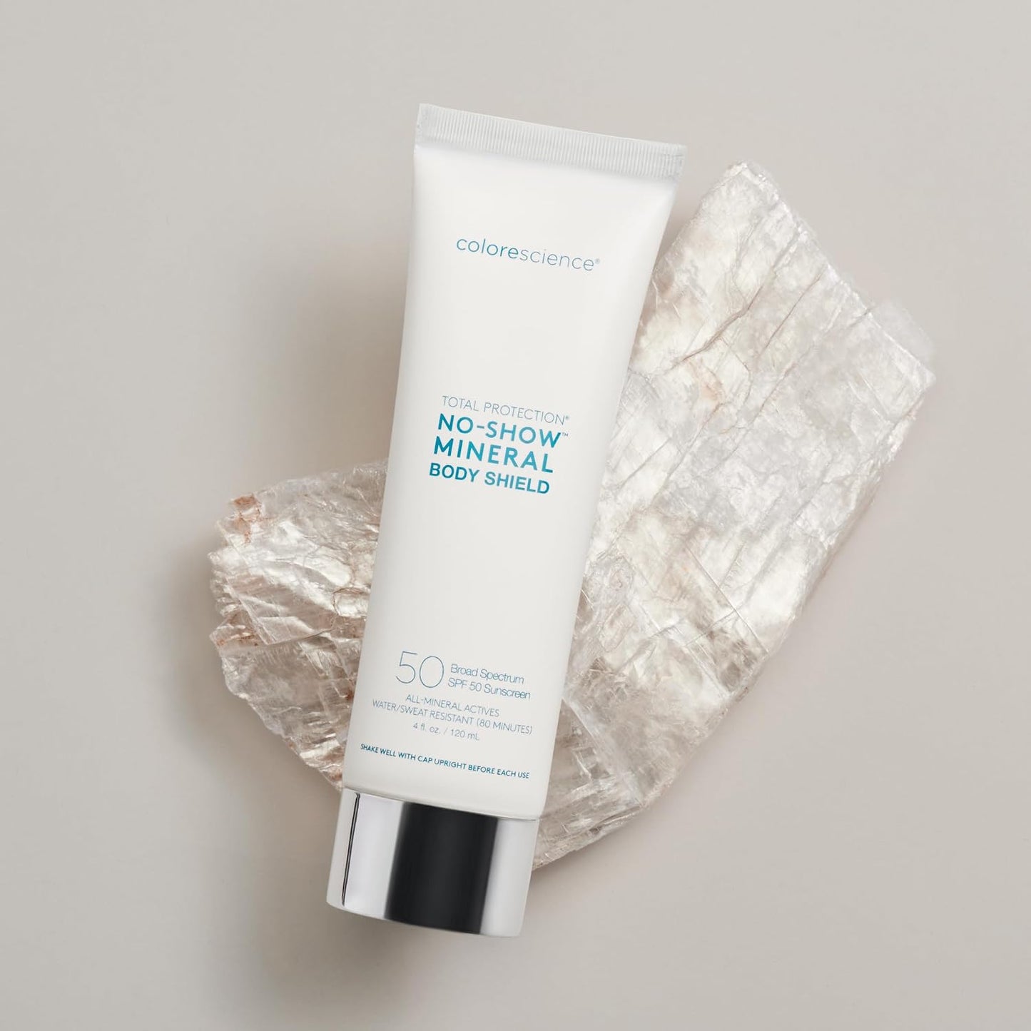 Total Protection® No-Show™ Body Shield SPF 50, Sheer White-Cast-Free Zinc Oxide, Environmental Defense Against Blue Light & Pollution, For All Skin Types, 6 fl. oz