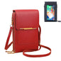 Phone Purse Crossbody Bags for Women, Small Touch Screen Travel Wallet, Anti Theft Leather Messenger Bag
