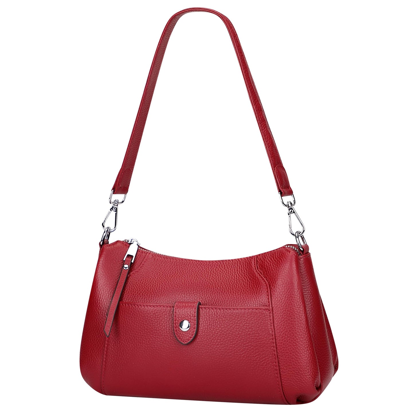 Over Earth Genuine Leather Small Hobo Crossbody Bags for Women Shoulder Purses and Handbags