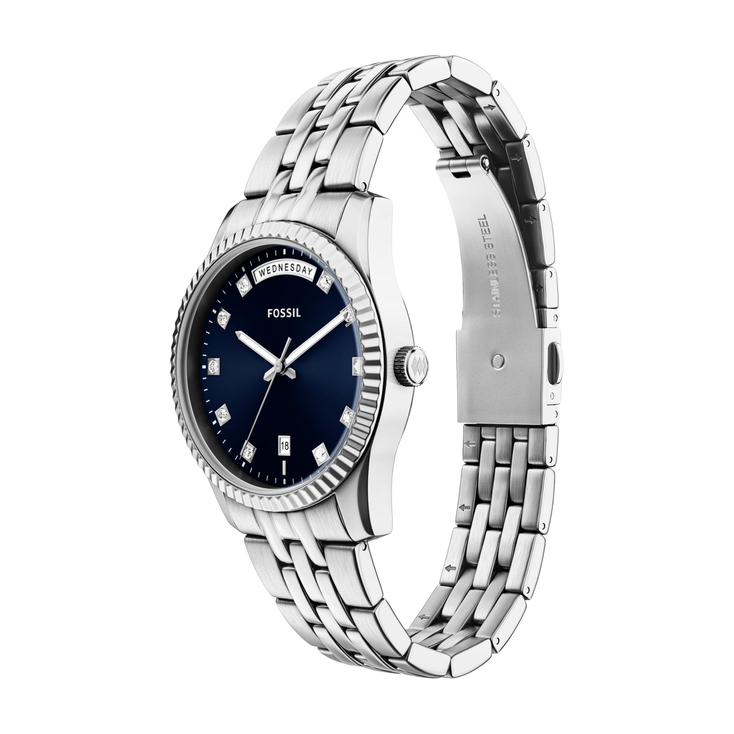 Fossil Women's Watch, Scarlette Quartz Stainless Steel Three-Hand Watch for Women
