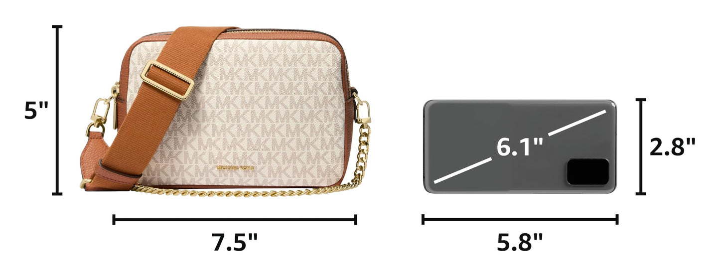 Michael Kors Bryant Medium Double Zip Chain Camera Crossbody Bag
