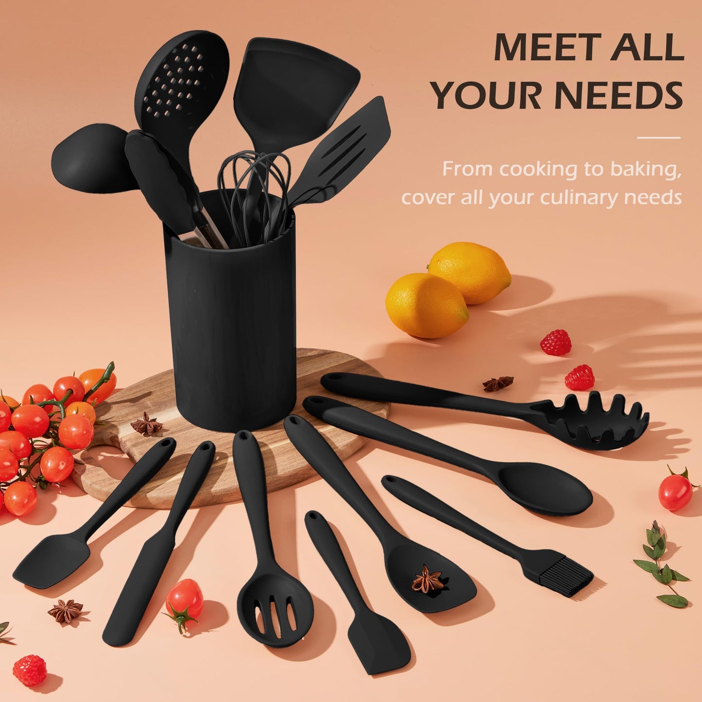Homikit Silicone Cooking Utensils Set