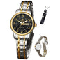OLEVS Watch for Women Luxury Fashion Diamond Classic Arabic Dial Wrist Women's Watches with Date Waterproof Stainless Steel Quartz Ladies Watch