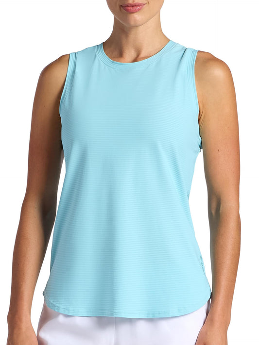 Head Women's Shadow Stripe Tank Top, Slim Fit, Stretch Lightweight Material , Small