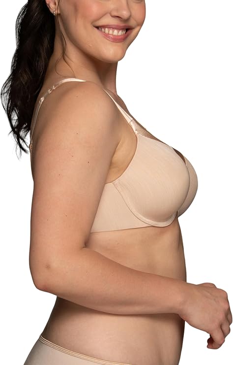 Vanity Fair Women's Illumination Full Figure Zoned-In Support Bra 76338, Rose Beige, 44C (Clearance)