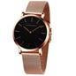 HANNAH MARTIN Watches for Women Analog Women's Watch with Stainless Steel Expansion Band Minimalist Slim Dial 30M Waterproof Ladies Dress Wristwatch for Casual Daily Business