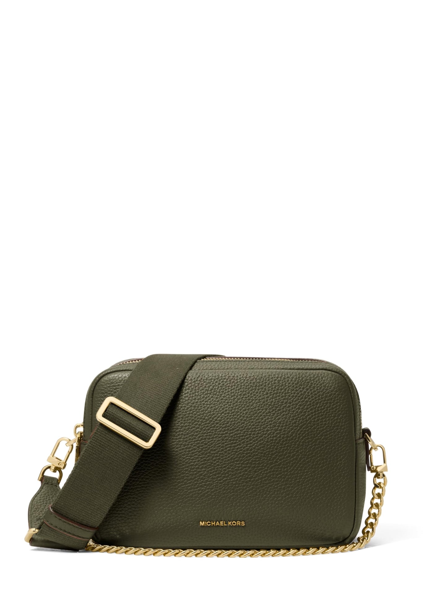 Michael Kors Bryant Medium Double Zip Chain Camera Crossbody Bag