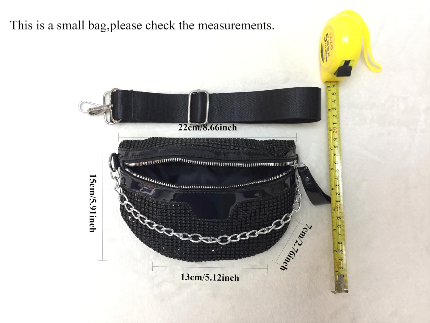 Thick Chain Women's Fanny Pack Plaid leather Waist Bag Shoulder Crossbody Chest Bags Luxury Designer Handbags Female Belt Bag