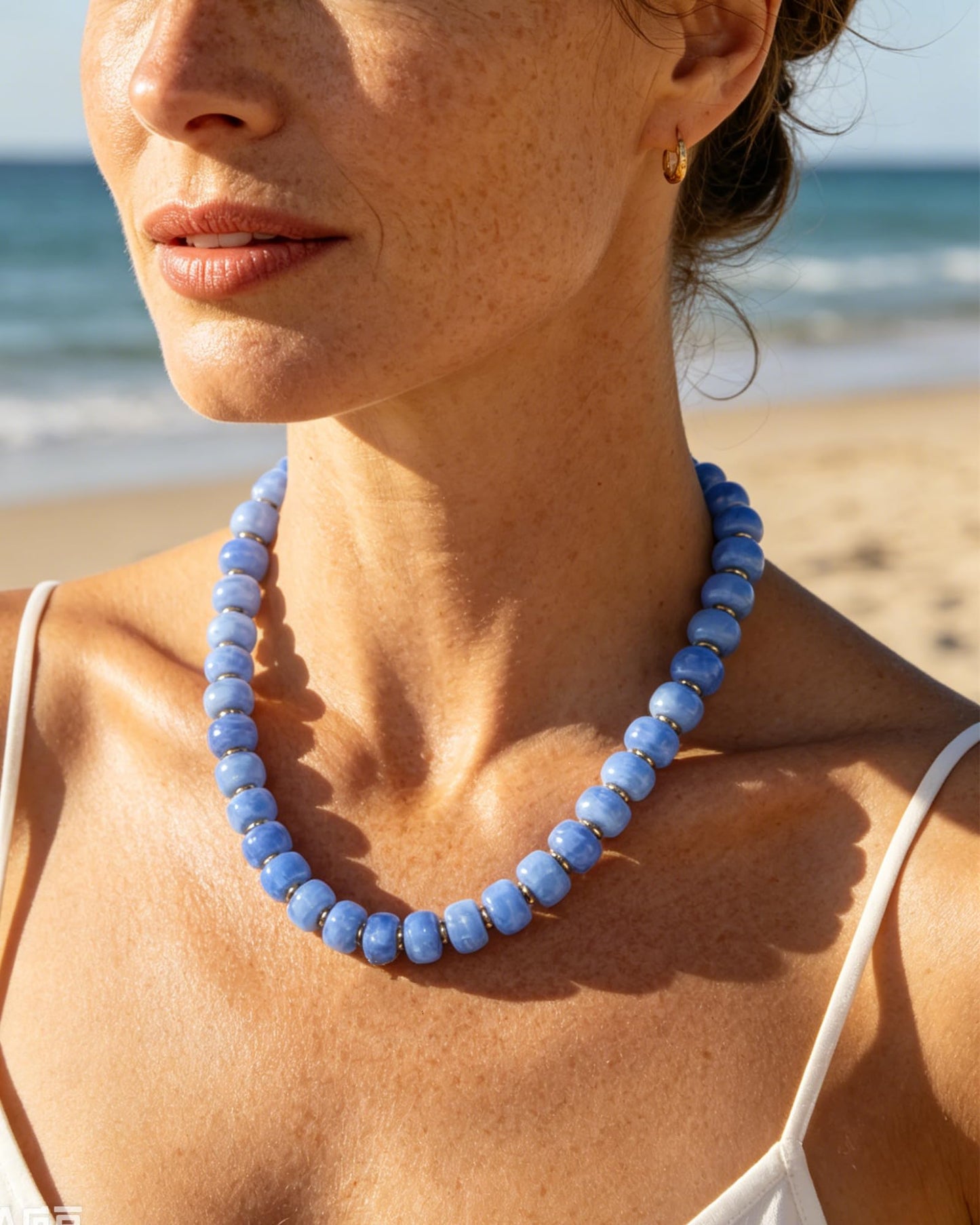 Chunky Beaded Statement Necklace for Women Trendy Colorful Boho Resin Bead Choker Necklaces Summer Handmade Jewelry Gifts Accessories