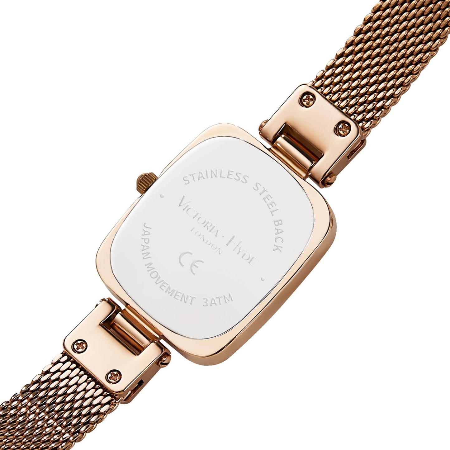 VICTORIA HYDE Dainty Women's Wrist Watch, Rectangle Watches for Women, Womens Watch with Stainless Steel Bracelet or Leather Band