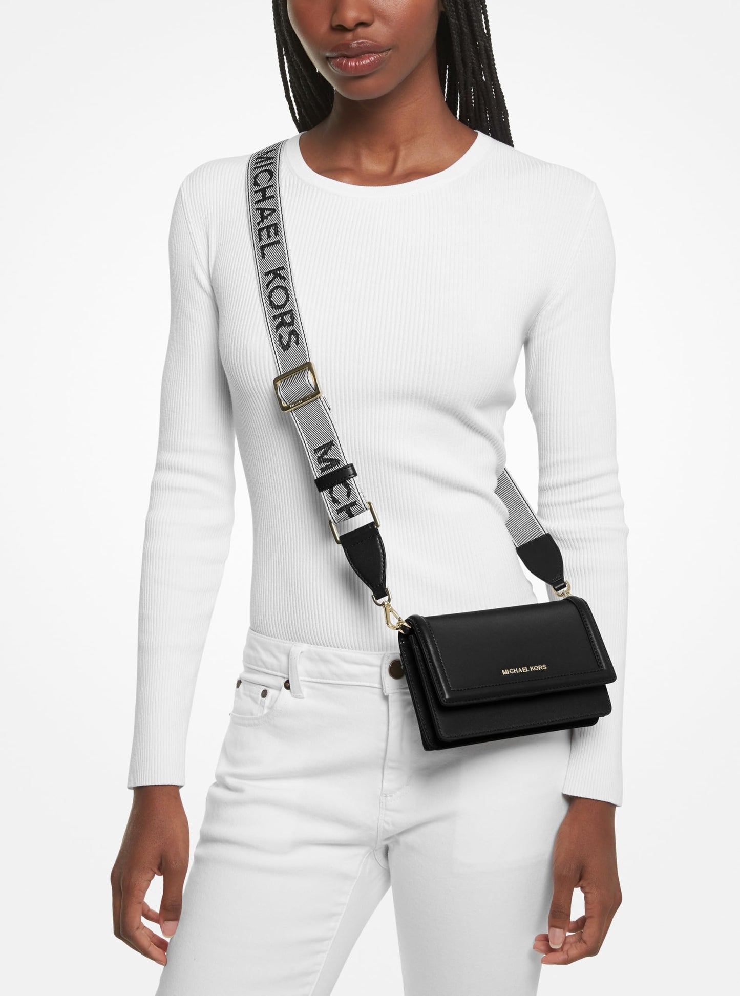 MICHAEL Michael Kors Jet Set Small Phone Web Strap Crossbody