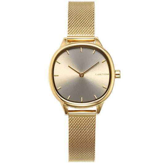 LANZOOM Retro Women's Quartz Watch - Stainless Steel case,Gold Filled, Ideal Gift for Holidays and Special Occasions.