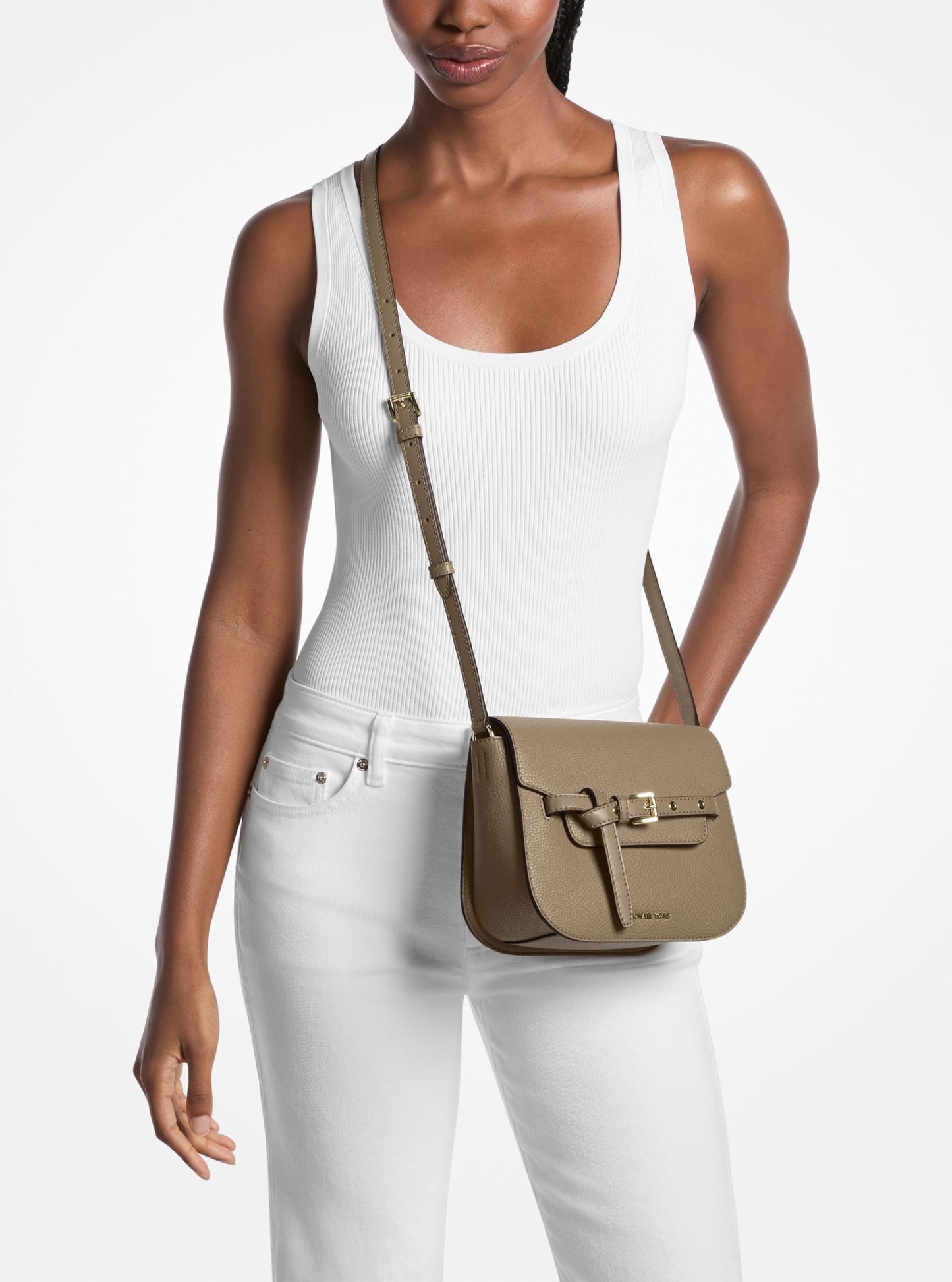 Michael Kors Emilia Small Saddle Crossbody Bag