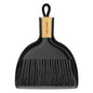 MR.SIGA Mini Dustpan and Brush Set, Portable Cleaning Brush and Dustpan Combo with Bamboo Handle, 1 Set