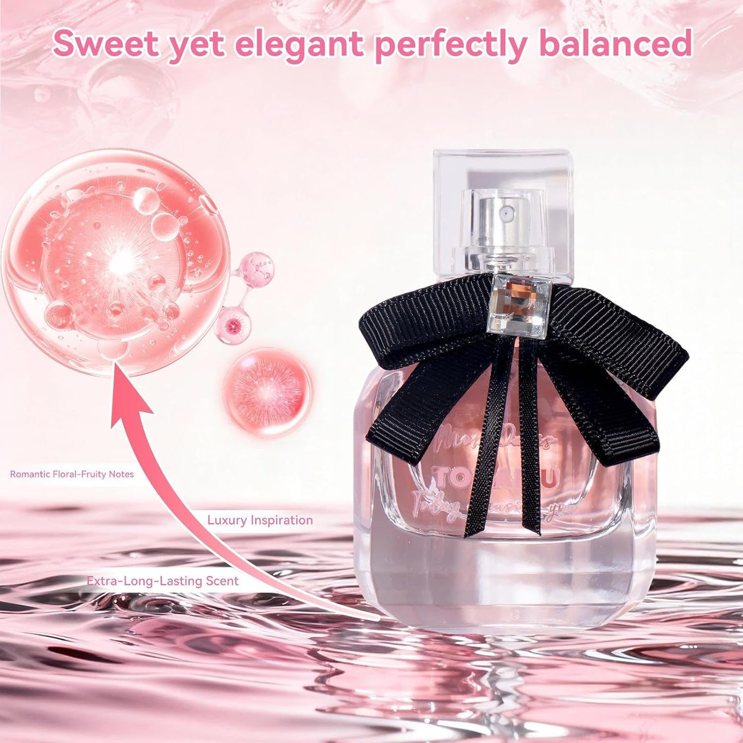 Mon Paris Perfume – 30ML Long Lasting Fragrance, Designer-Inspired Floral Fruity Scent, Portable Perfume for Women & Men